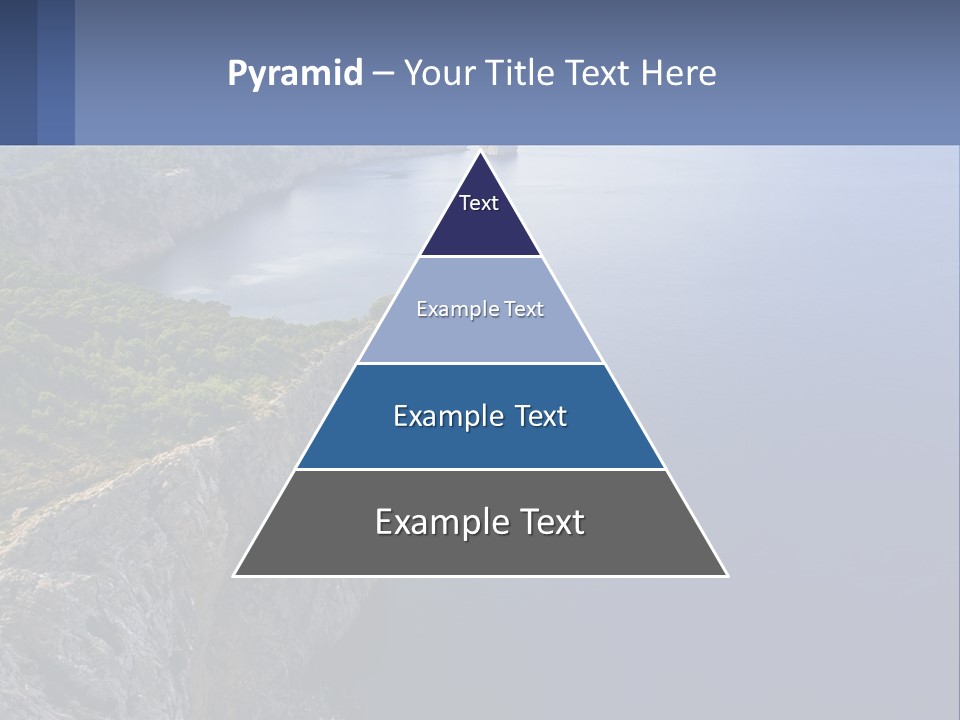 A Large Body Of Water Surrounded By Mountains PowerPoint Template