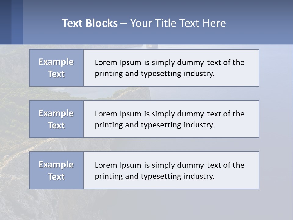 A Large Body Of Water Surrounded By Mountains PowerPoint Template