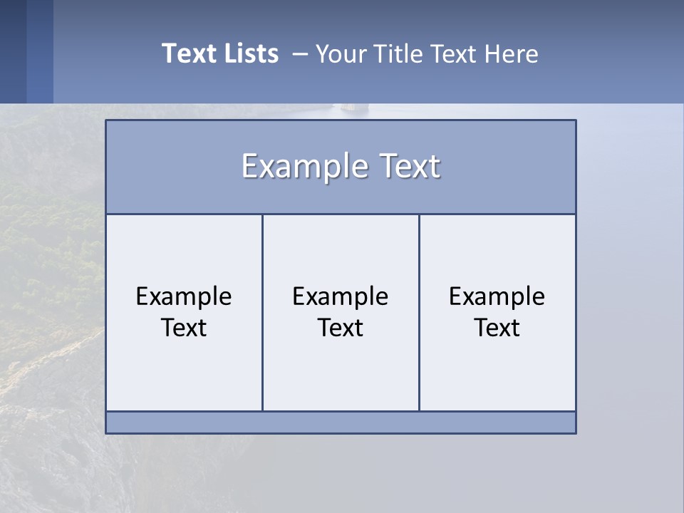 A Large Body Of Water Surrounded By Mountains PowerPoint Template