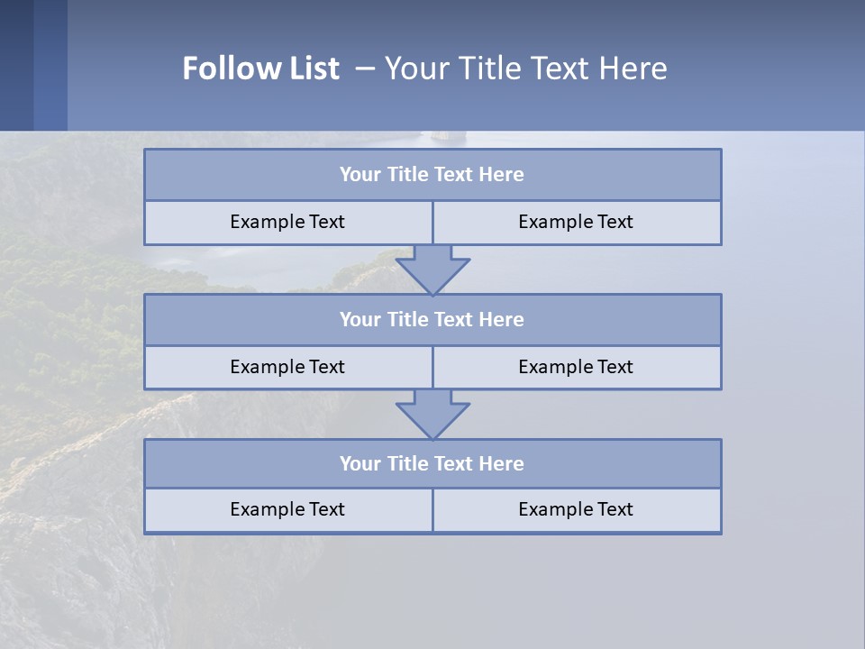 A Large Body Of Water Surrounded By Mountains PowerPoint Template