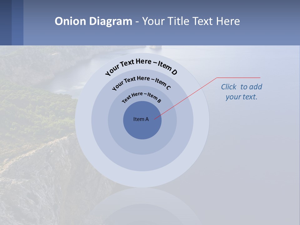 A Large Body Of Water Surrounded By Mountains PowerPoint Template