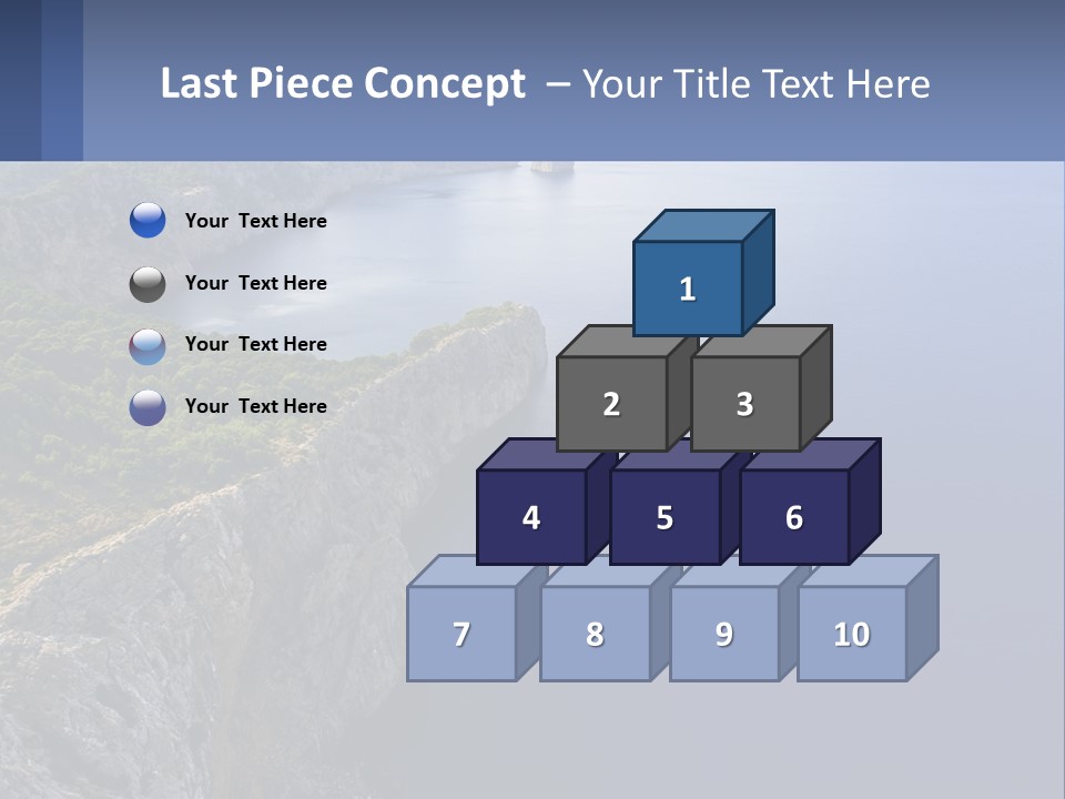 A Large Body Of Water Surrounded By Mountains PowerPoint Template