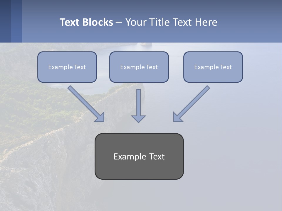 A Large Body Of Water Surrounded By Mountains PowerPoint Template