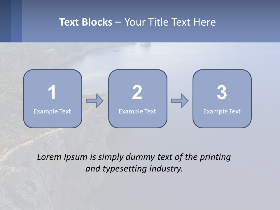 A Large Body Of Water Surrounded By Mountains PowerPoint Template