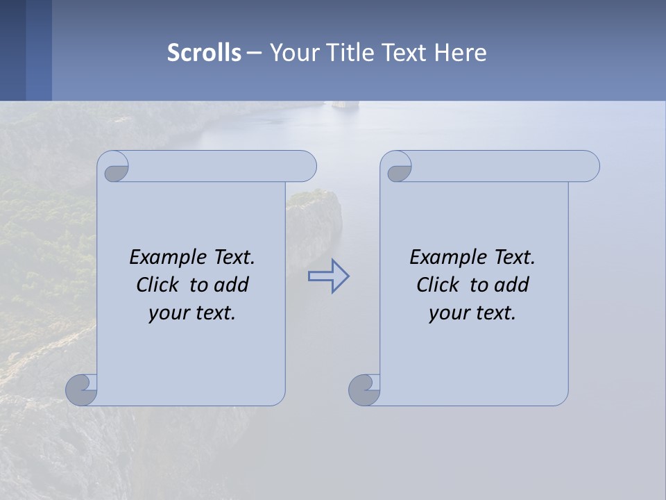 A Large Body Of Water Surrounded By Mountains PowerPoint Template