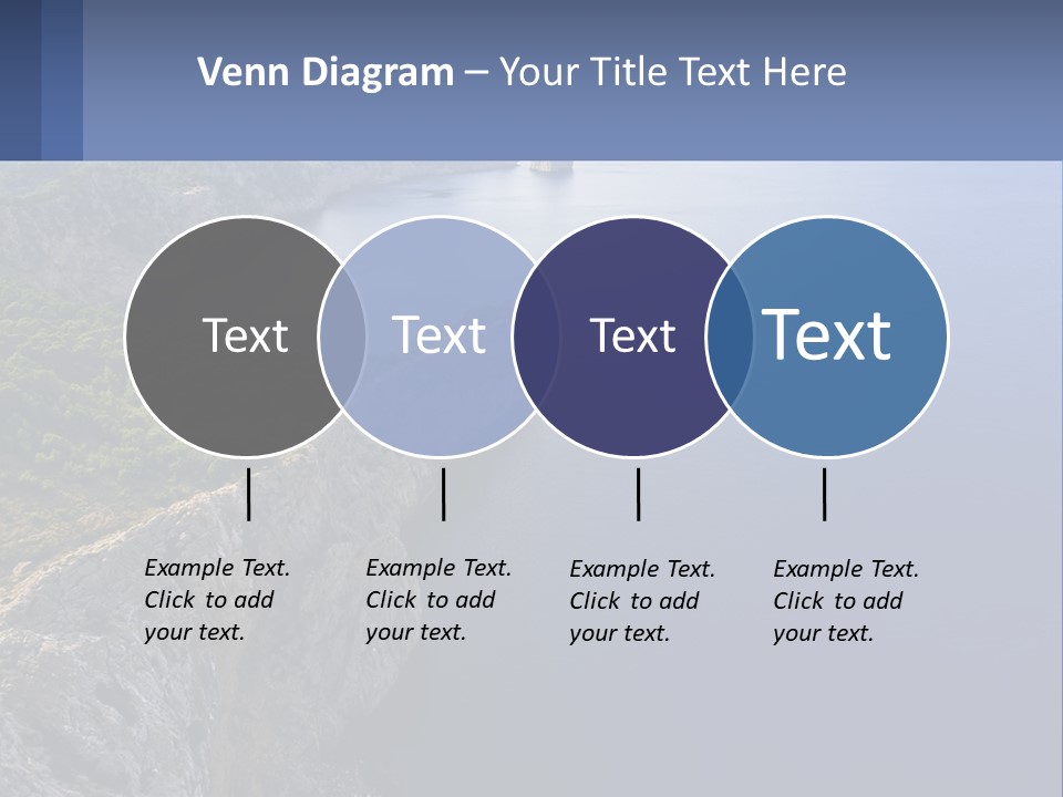 A Large Body Of Water Surrounded By Mountains PowerPoint Template