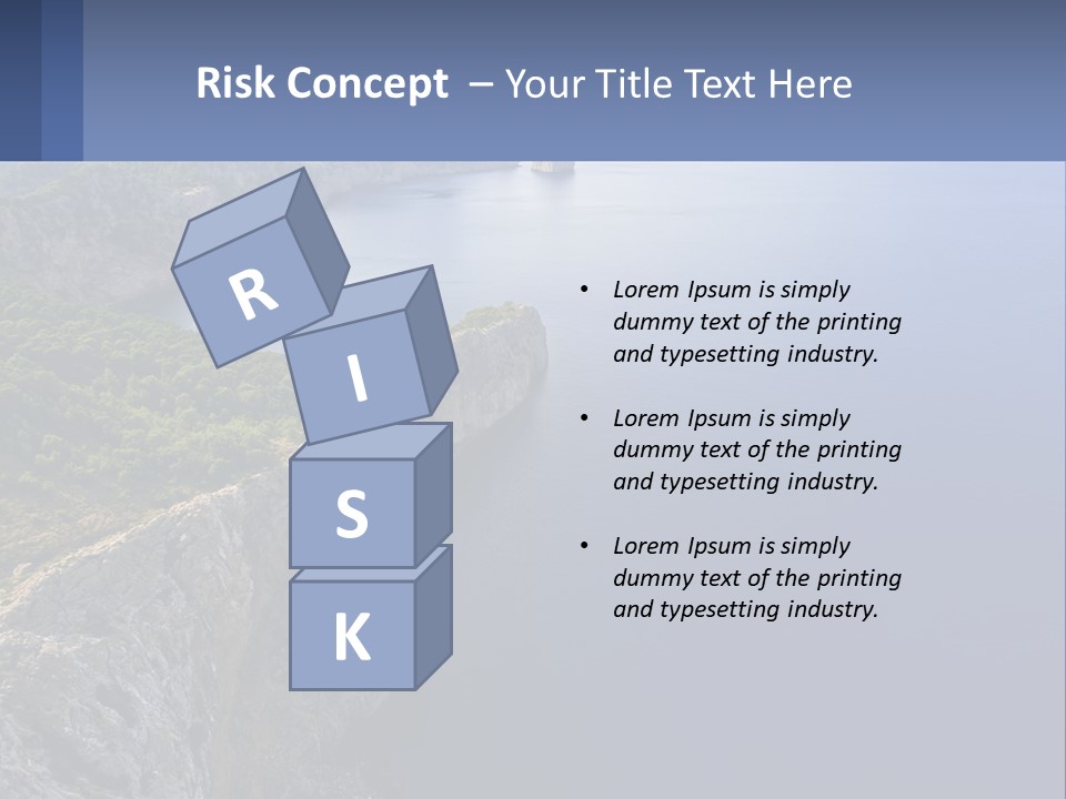 A Large Body Of Water Surrounded By Mountains PowerPoint Template