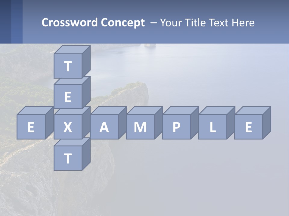 A Large Body Of Water Surrounded By Mountains PowerPoint Template