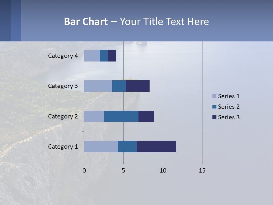 A Large Body Of Water Surrounded By Mountains PowerPoint Template