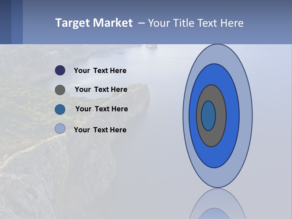 A Large Body Of Water Surrounded By Mountains PowerPoint Template