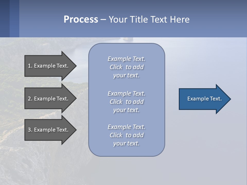 A Large Body Of Water Surrounded By Mountains PowerPoint Template
