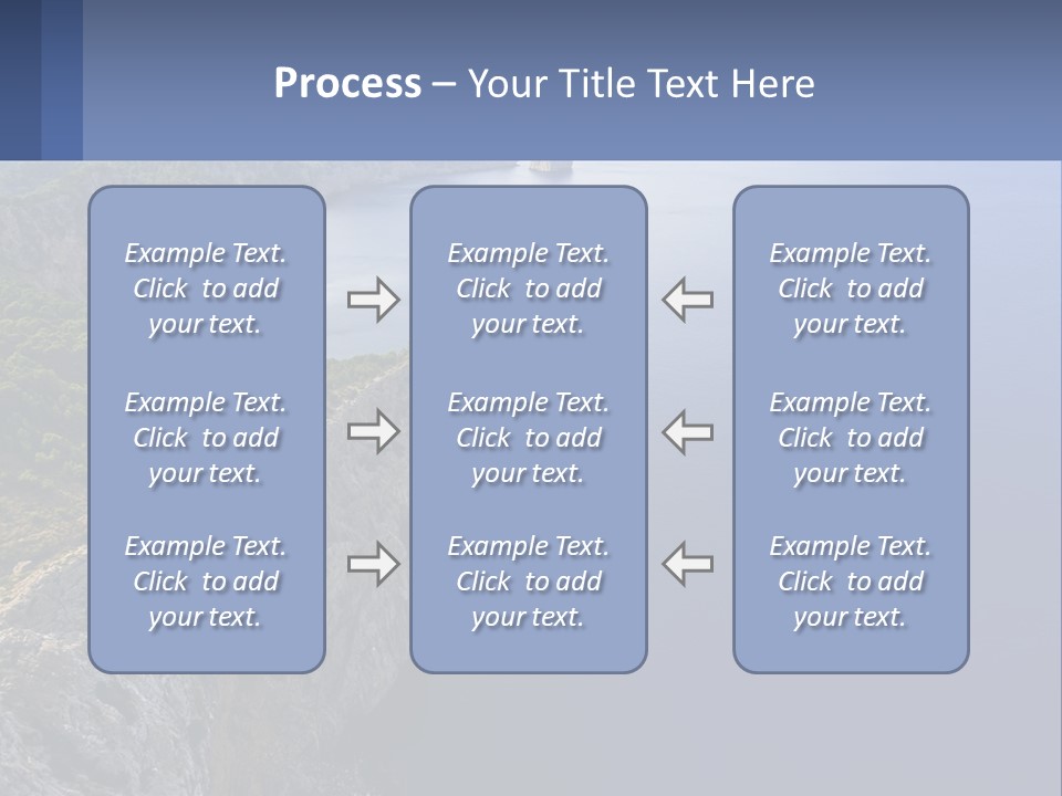 A Large Body Of Water Surrounded By Mountains PowerPoint Template