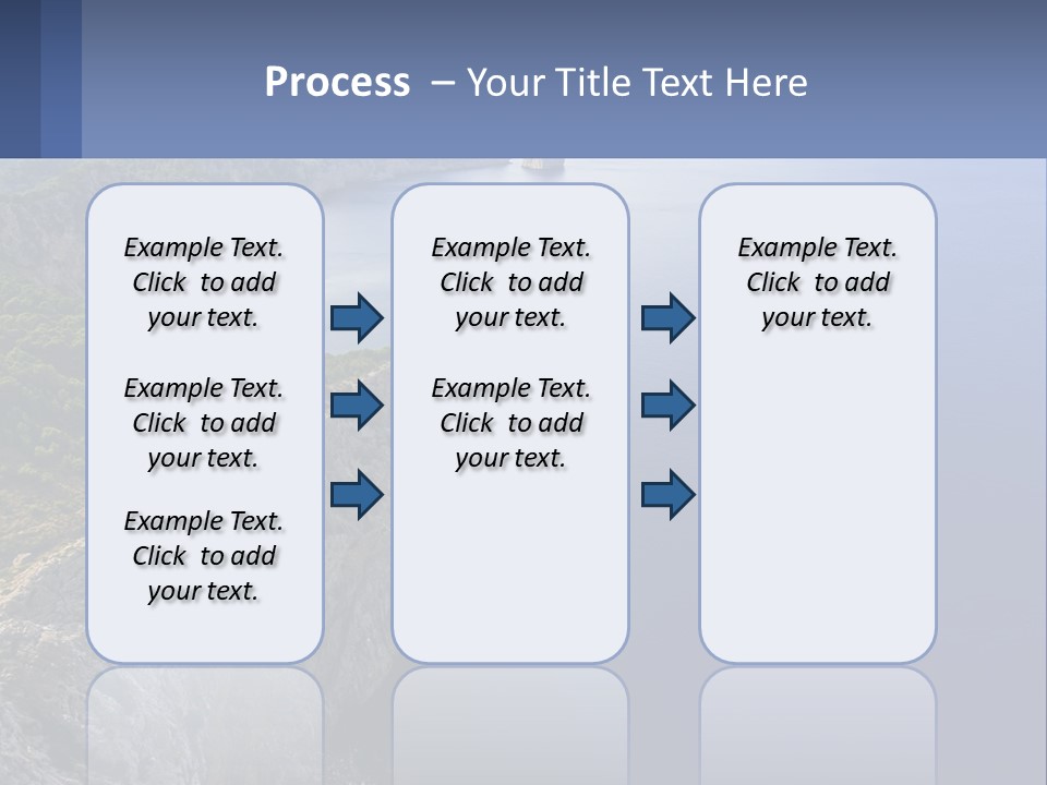 A Large Body Of Water Surrounded By Mountains PowerPoint Template