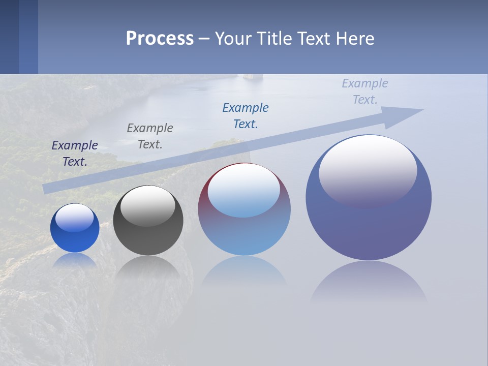 A Large Body Of Water Surrounded By Mountains PowerPoint Template