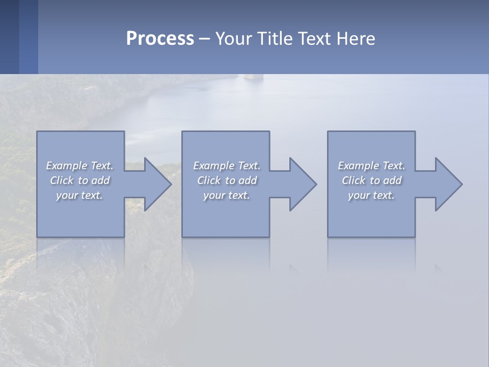 A Large Body Of Water Surrounded By Mountains PowerPoint Template
