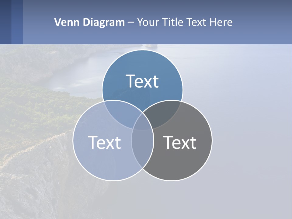 A Large Body Of Water Surrounded By Mountains PowerPoint Template