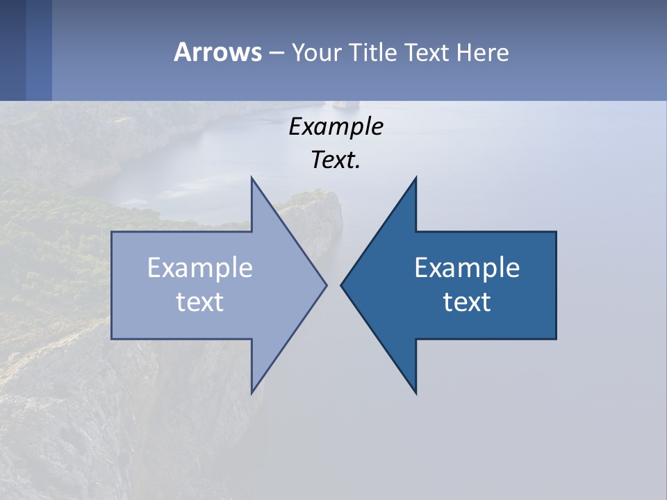 A Large Body Of Water Surrounded By Mountains PowerPoint Template