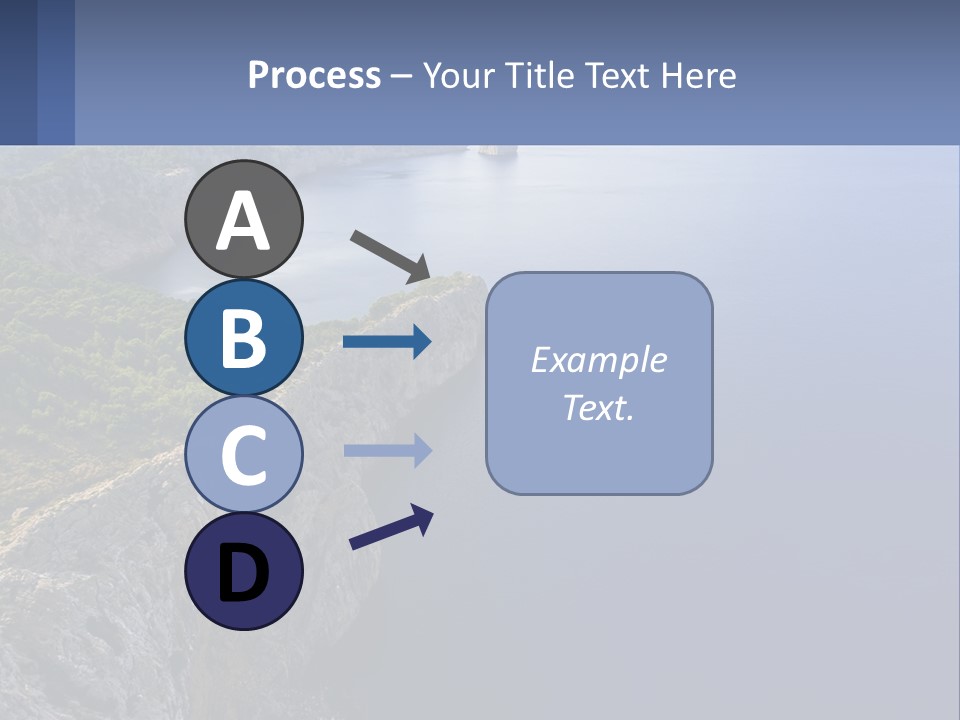 A Large Body Of Water Surrounded By Mountains PowerPoint Template