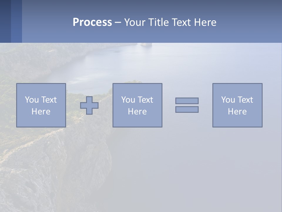 A Large Body Of Water Surrounded By Mountains PowerPoint Template