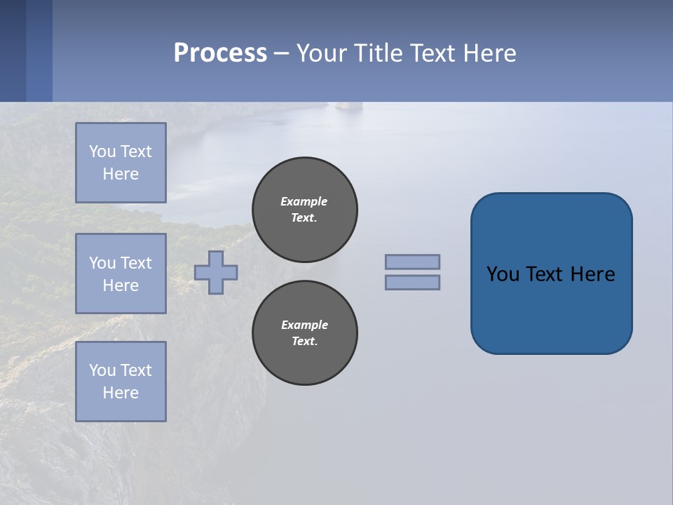 A Large Body Of Water Surrounded By Mountains PowerPoint Template