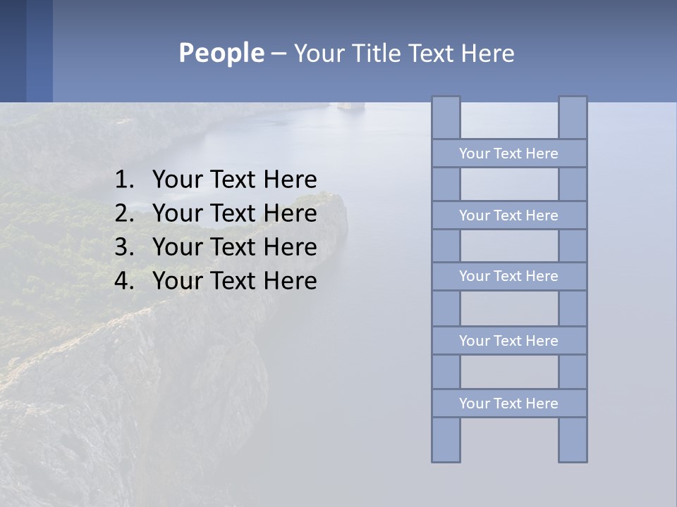 A Large Body Of Water Surrounded By Mountains PowerPoint Template