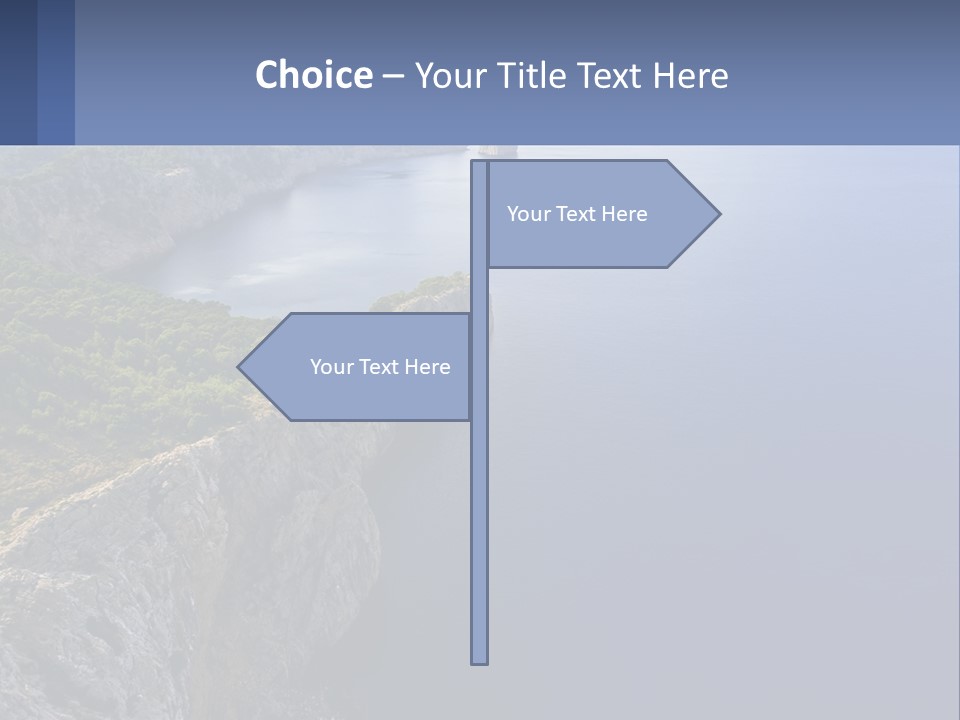 A Large Body Of Water Surrounded By Mountains PowerPoint Template