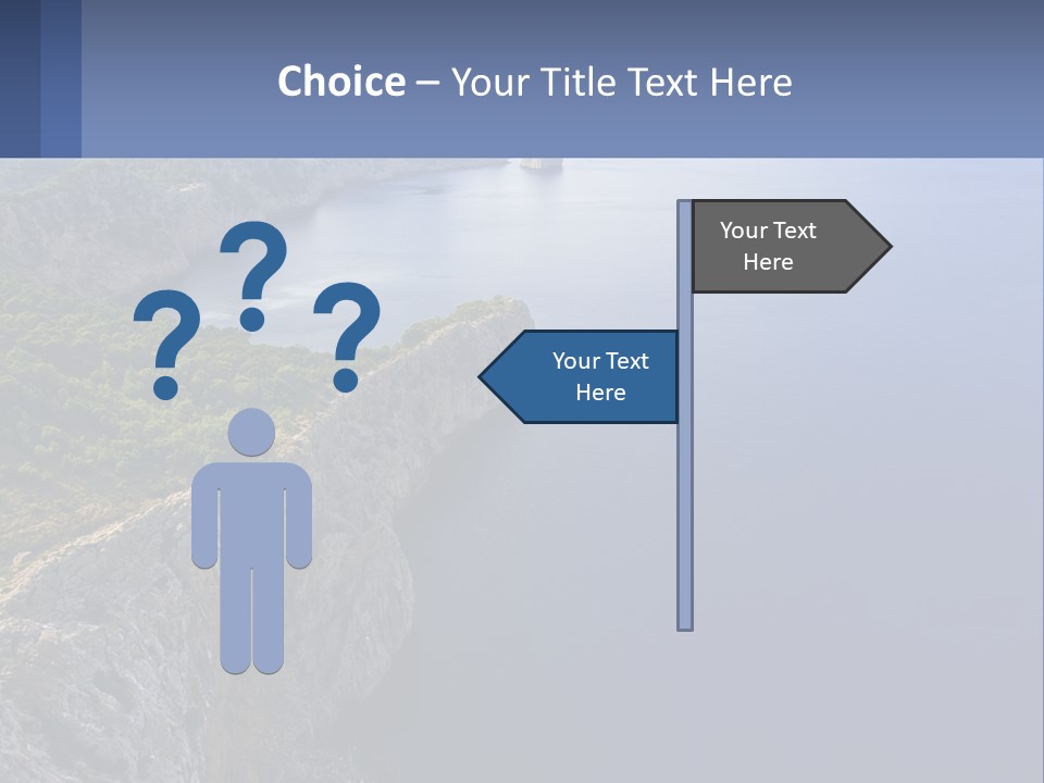 A Large Body Of Water Surrounded By Mountains PowerPoint Template