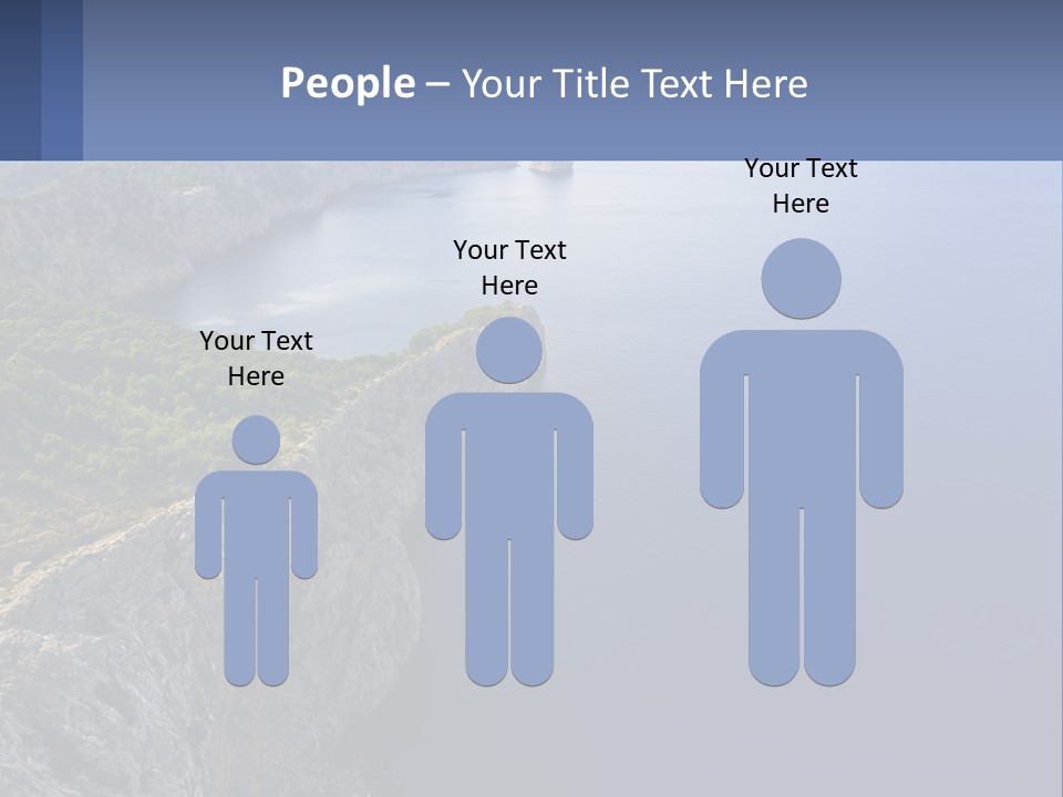 A Large Body Of Water Surrounded By Mountains PowerPoint Template