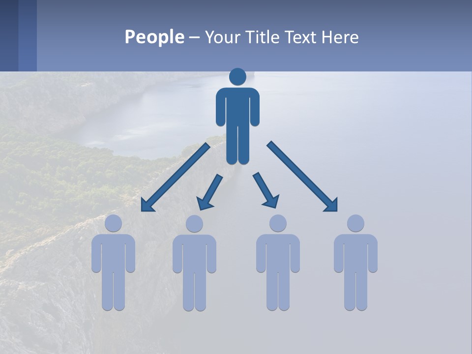 A Large Body Of Water Surrounded By Mountains PowerPoint Template