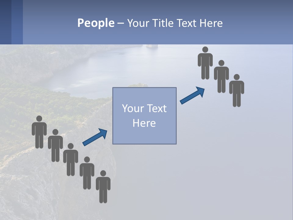 A Large Body Of Water Surrounded By Mountains PowerPoint Template