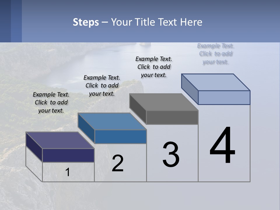 A Large Body Of Water Surrounded By Mountains PowerPoint Template