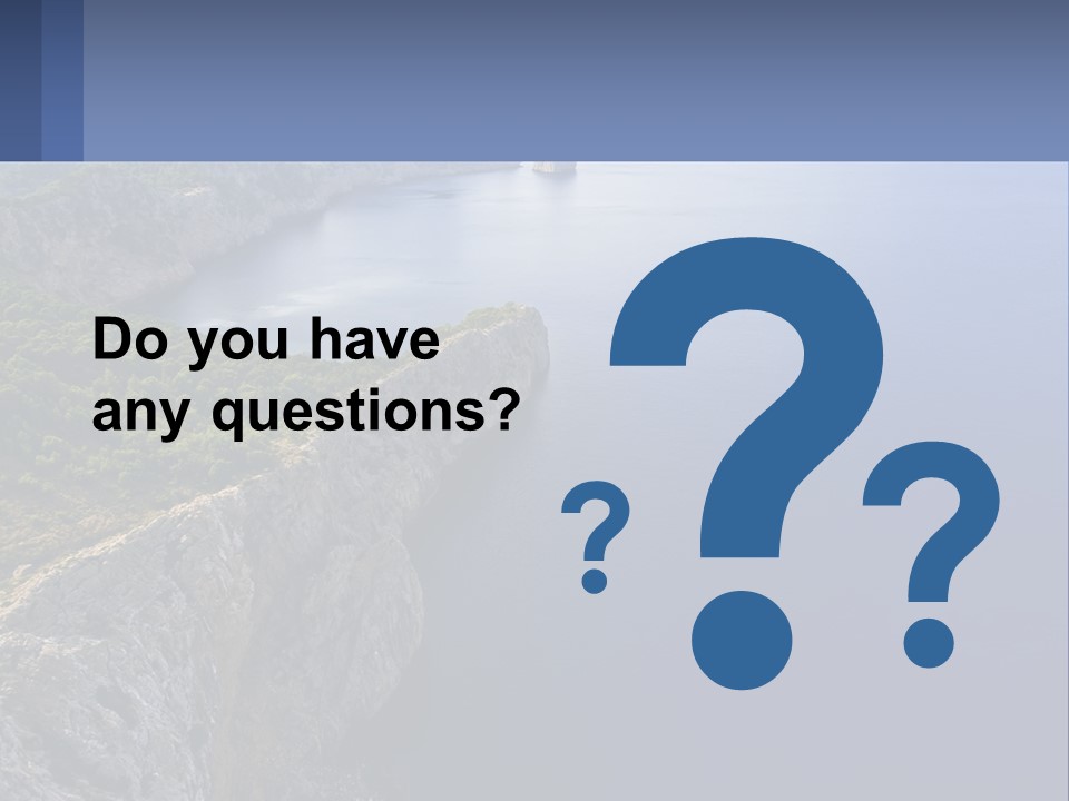 A Large Body Of Water Surrounded By Mountains PowerPoint Template