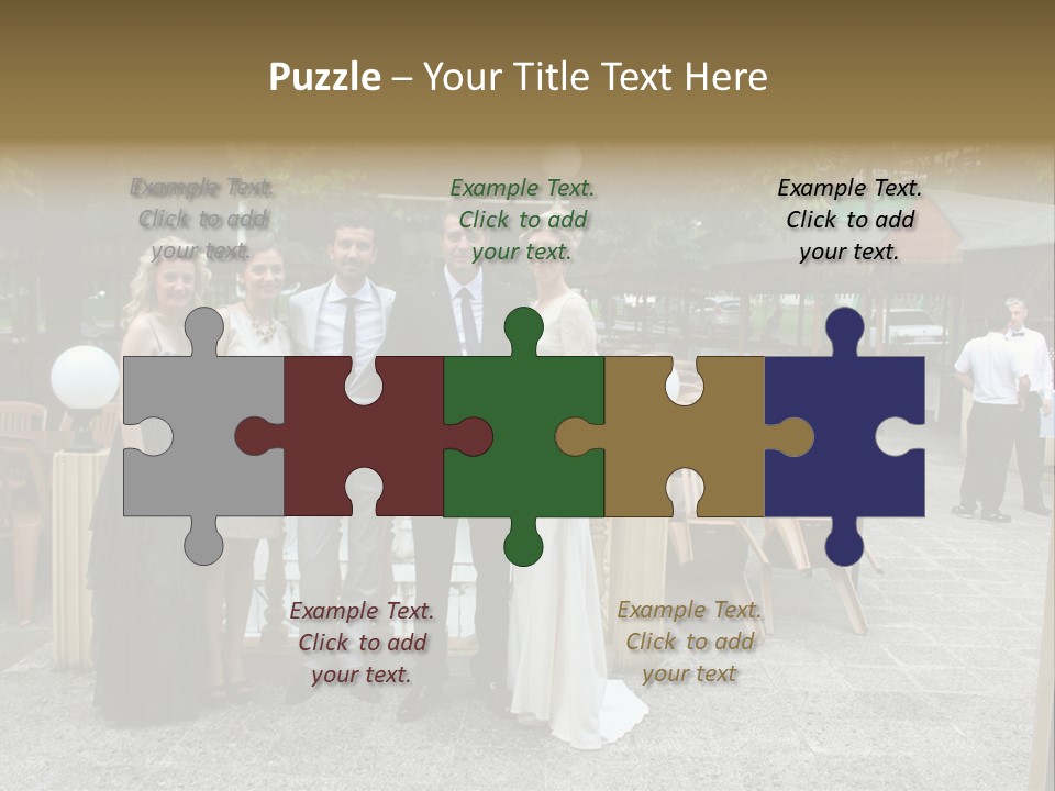 A Group Of People Standing Next To Each Other PowerPoint Template