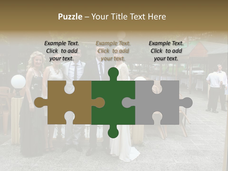 A Group Of People Standing Next To Each Other PowerPoint Template