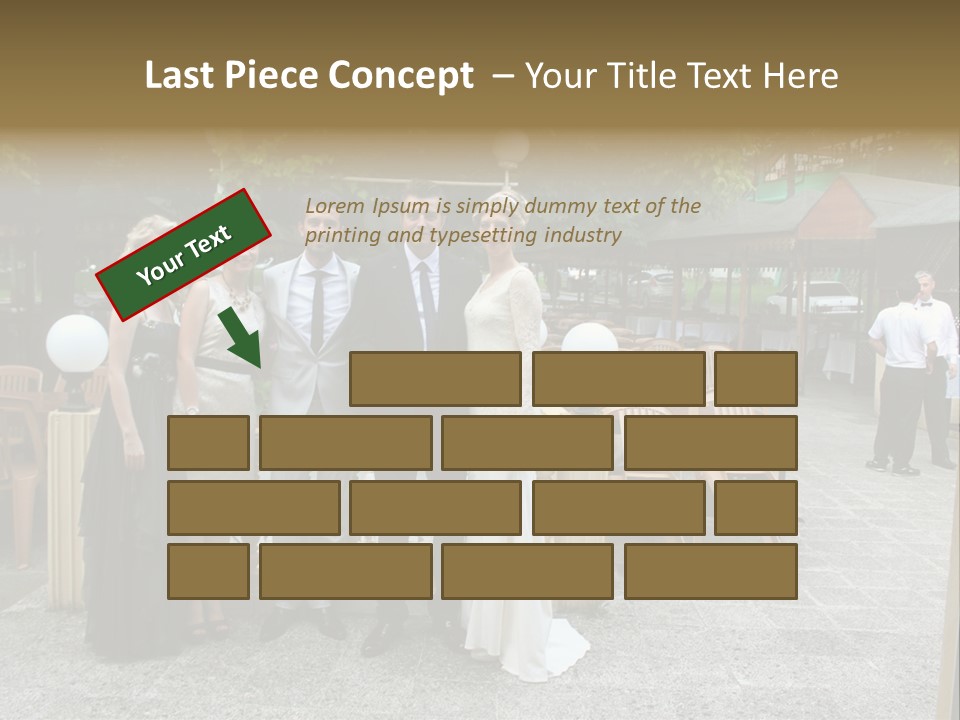 A Group Of People Standing Next To Each Other PowerPoint Template