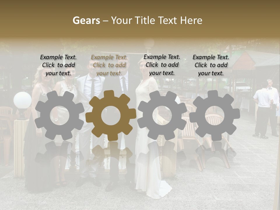 A Group Of People Standing Next To Each Other PowerPoint Template