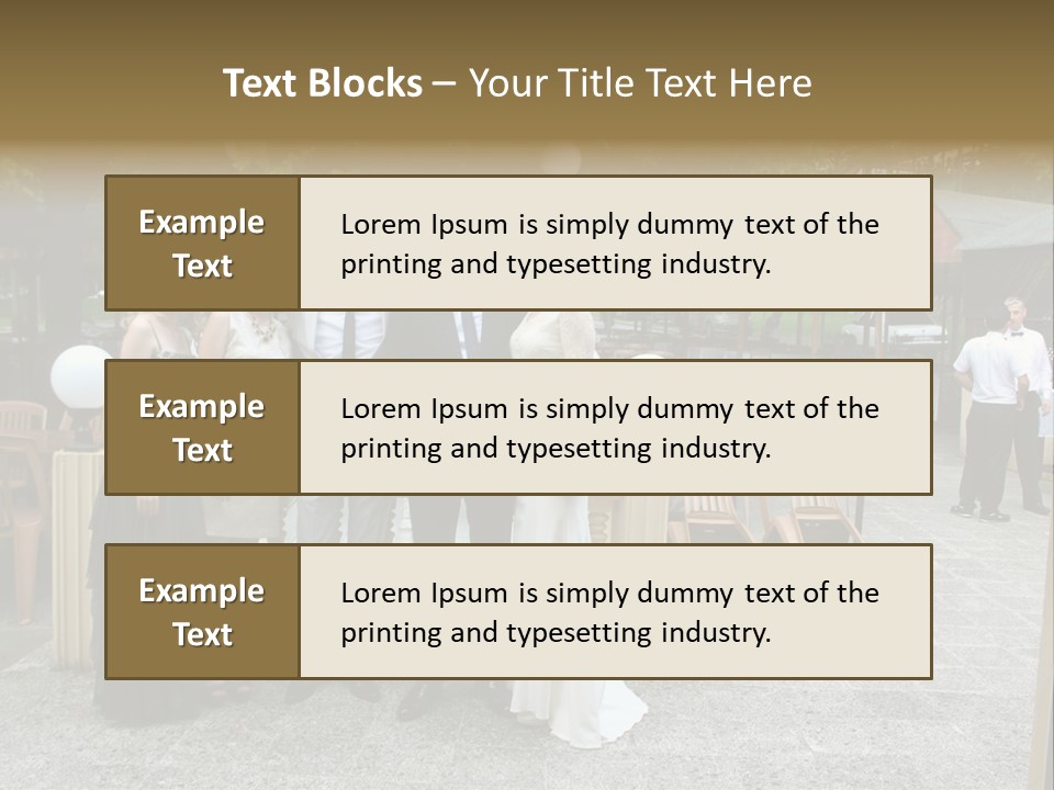 A Group Of People Standing Next To Each Other PowerPoint Template