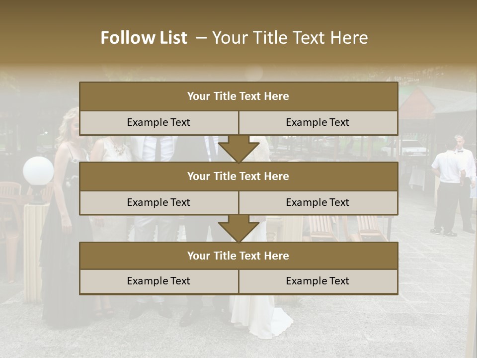 A Group Of People Standing Next To Each Other PowerPoint Template