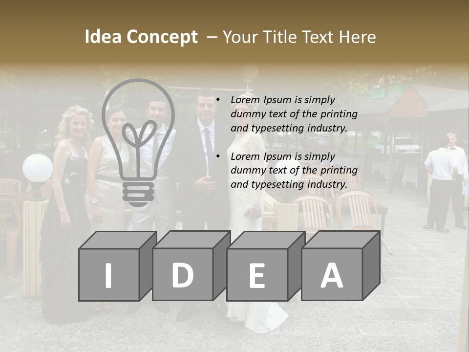 A Group Of People Standing Next To Each Other PowerPoint Template