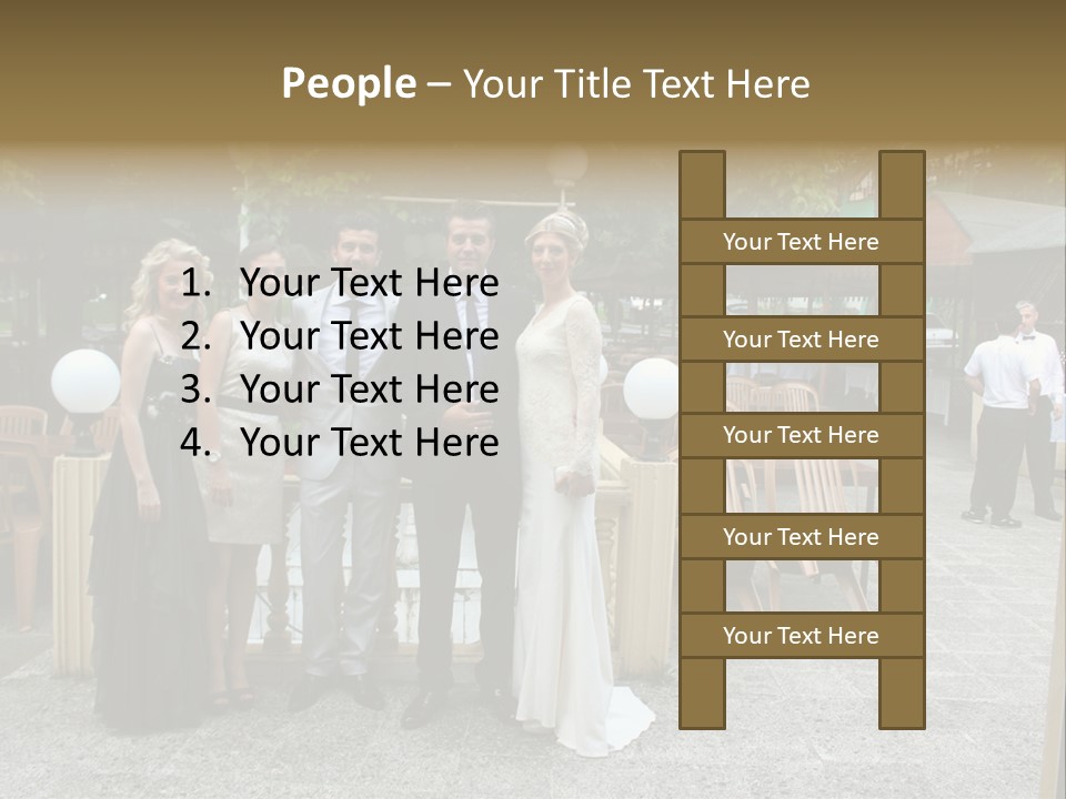 A Group Of People Standing Next To Each Other PowerPoint Template