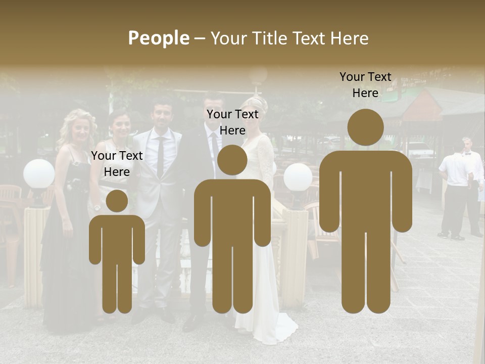 A Group Of People Standing Next To Each Other PowerPoint Template