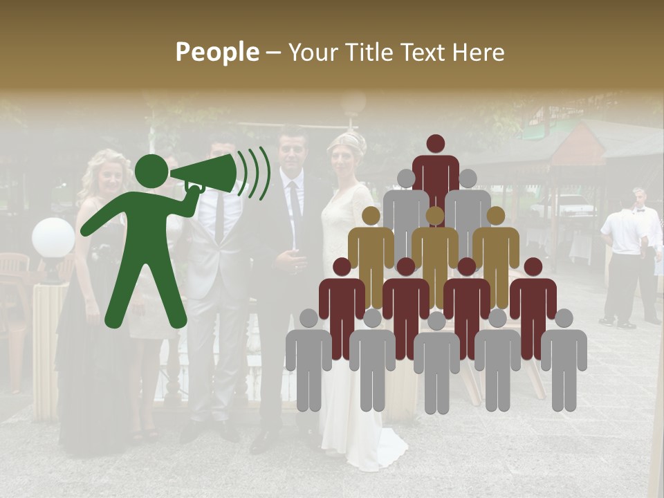 A Group Of People Standing Next To Each Other PowerPoint Template