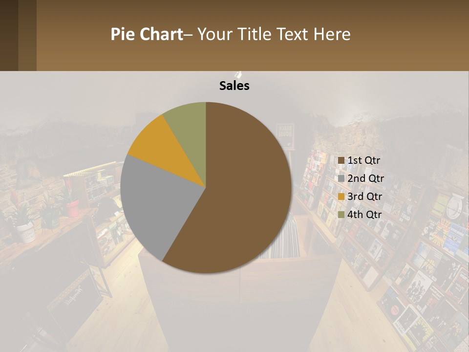 A Room Filled With Lots Of Records And Magazines PowerPoint Template
