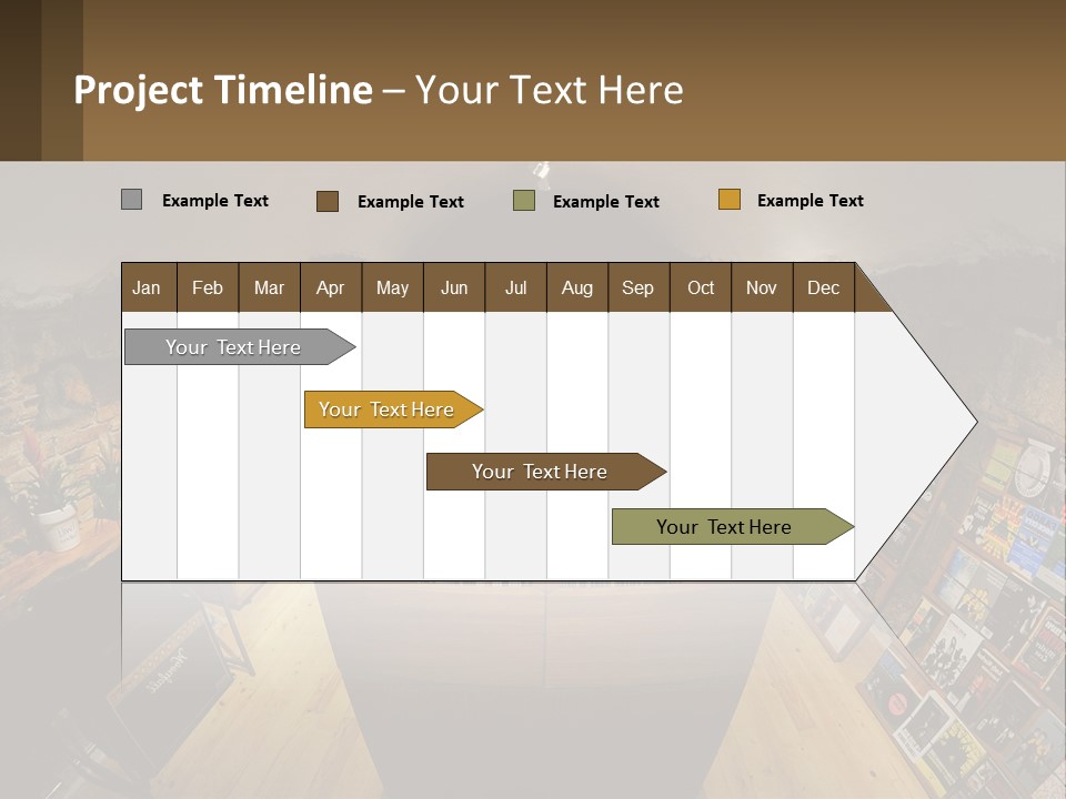 A Room Filled With Lots Of Records And Magazines PowerPoint Template