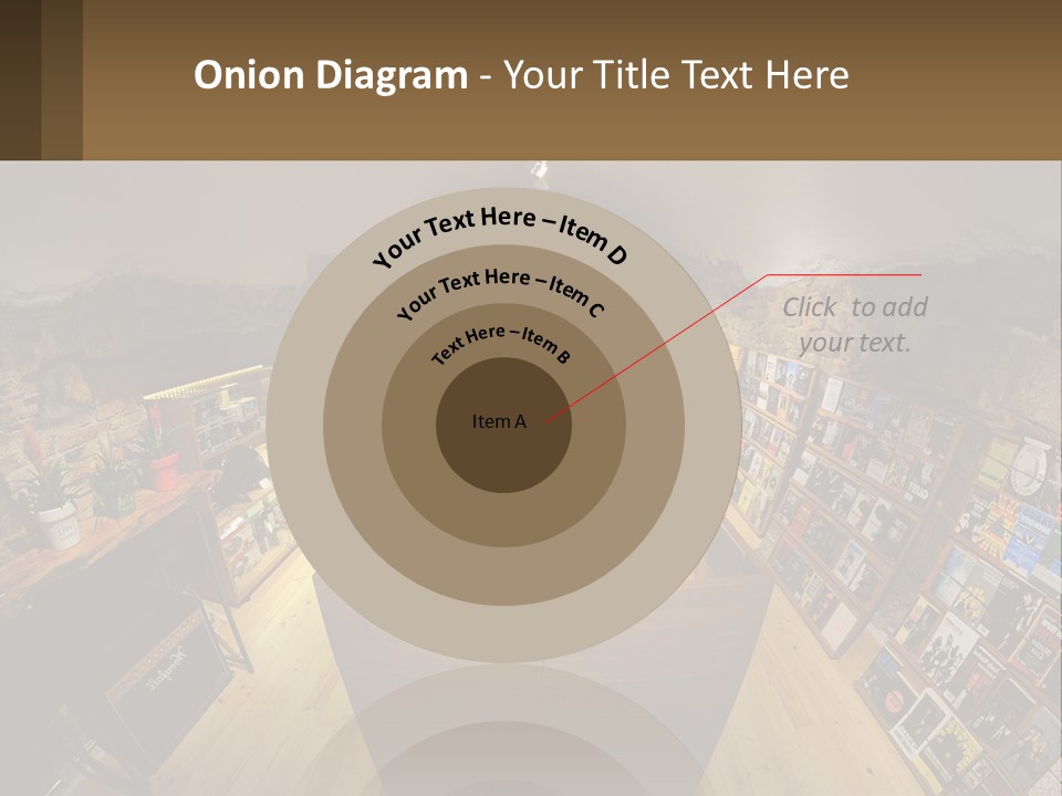 A Room Filled With Lots Of Records And Magazines PowerPoint Template