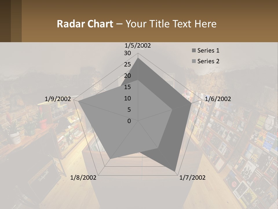 A Room Filled With Lots Of Records And Magazines PowerPoint Template