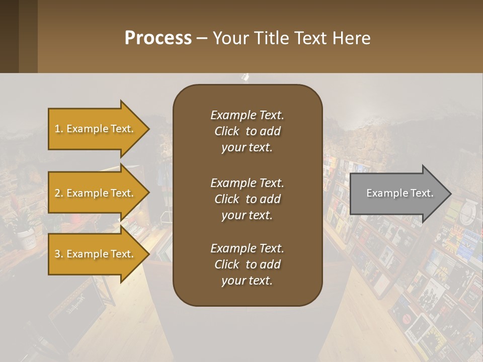 A Room Filled With Lots Of Records And Magazines PowerPoint Template
