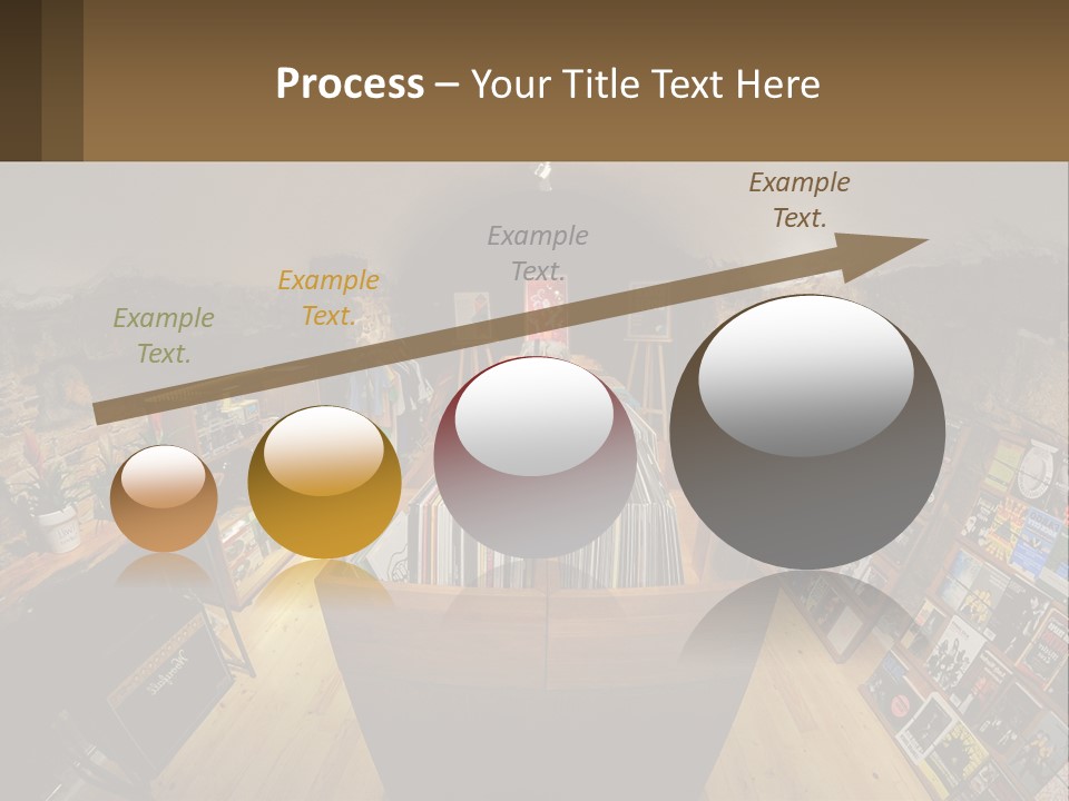 A Room Filled With Lots Of Records And Magazines PowerPoint Template