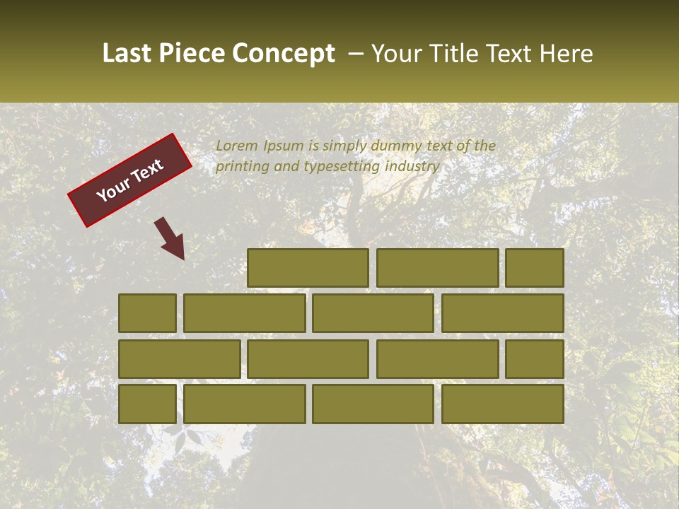 A Large Tree In The Middle Of A Forest PowerPoint Template