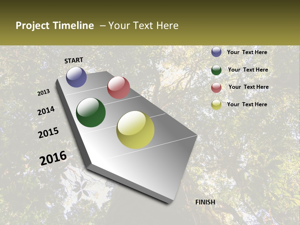 A Large Tree In The Middle Of A Forest PowerPoint Template
